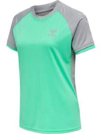 Hummel hmlACTION JERSEY S/S WOMEN electric green