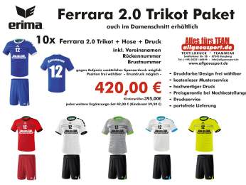 Erima Ferrara 2.0 Trikotsatz 10er Satz
