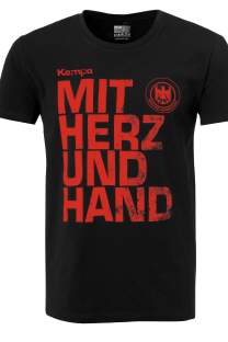 Kempa "Mit Herz & Hand T-shirt" rot