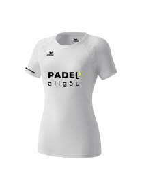 Erima Performance T-Shirt Damen wei&szlig; Padel
