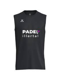 Erima Intro Tank Top Function schwarz Padel